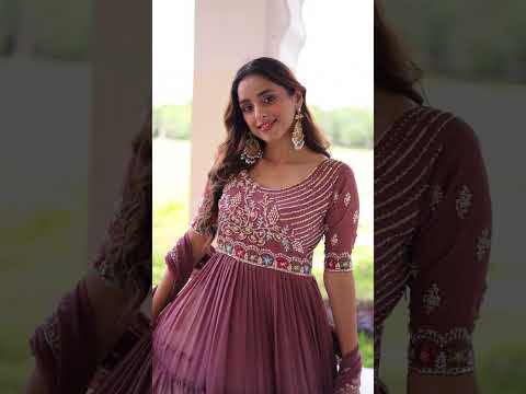 Fair Green Luxury Faux Blooming Sequins Multithread Beads Embroidered Gown with Designer Dupatta – Full Inner