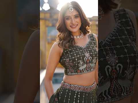 Rust Chocolate Crush Sequins & Thread Embroidered Lehenga Choli Set with 4-Meter Flair & Matching Dupatta