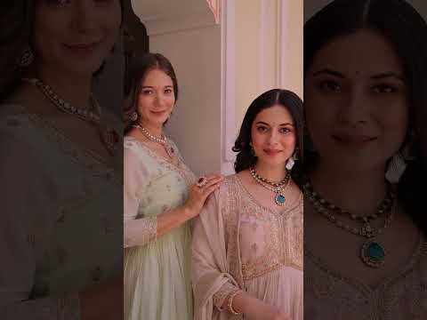 Cream Star Georgette Gown with Dupatta – Beads & Sequins Multi-Embroidery
