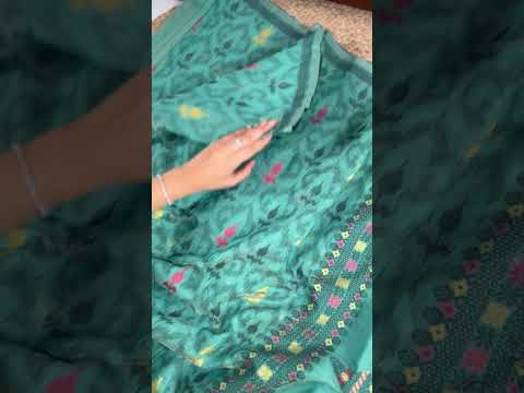 Cream Classic Poly Cotton Saree with Intricate Thread Weaving Work – Lightweight Everyday & Occasion Wear Unstitched Blouse Included