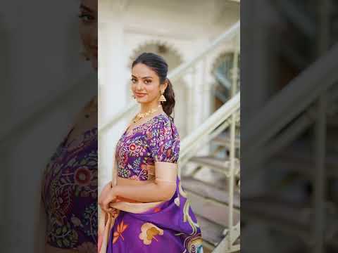 Enchanting Peach Dola Silk Lehenga Choli with Kalamkari Print