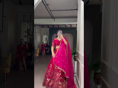 Rani Pink Natural Silk Lehenga | Where Elegance Meets Royal Bridal Grace