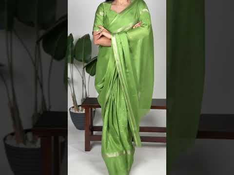 Lavender Designer Crepe Weaving Saree with Matching Unstitched Crepe Blouse – Elegant Traditional Wear