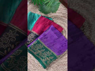 Rust Orange Elegant Rangoli Silk Printed Saree with Matching Unstitched Blouse – Lightweight Daily, Festive & Casual Wear