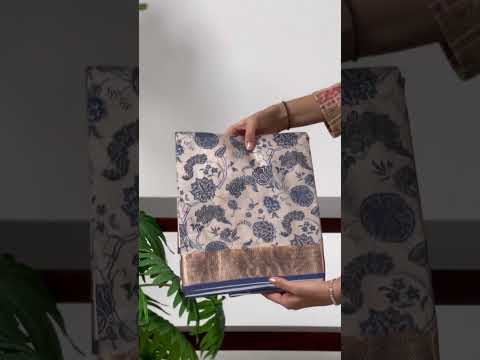 Light Pink Elegant Tasar Silk Printed Saree with Viscose Border & Matching Unstitched Blouse – Premium Traditional Party & Festive Wear