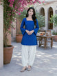 Load image into Gallery viewer, Print Kurti with Linen Cotton Farsi Pant Set ClothsVilla
