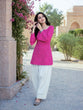 Load image into Gallery viewer, Print Kurti with Linen Cotton Farsi Pant Set ClothsVilla
