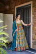 Load image into Gallery viewer, Printed Designer Jimmy Organza Silk Digital Anarkali Gown with Georgette Dupatta ClothsVilla