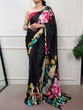 Load image into Gallery viewer, Printed Satin Silk Saree