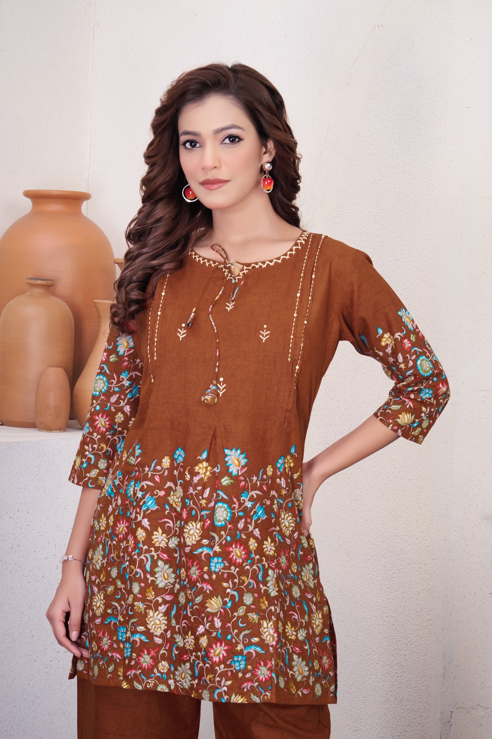 Pure Cotton Printed Co-ord Set for Women Clothsvilla
