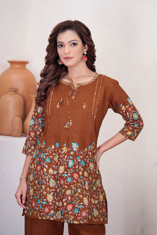 Pure Cotton Printed Co-ord Set for Women Clothsvilla