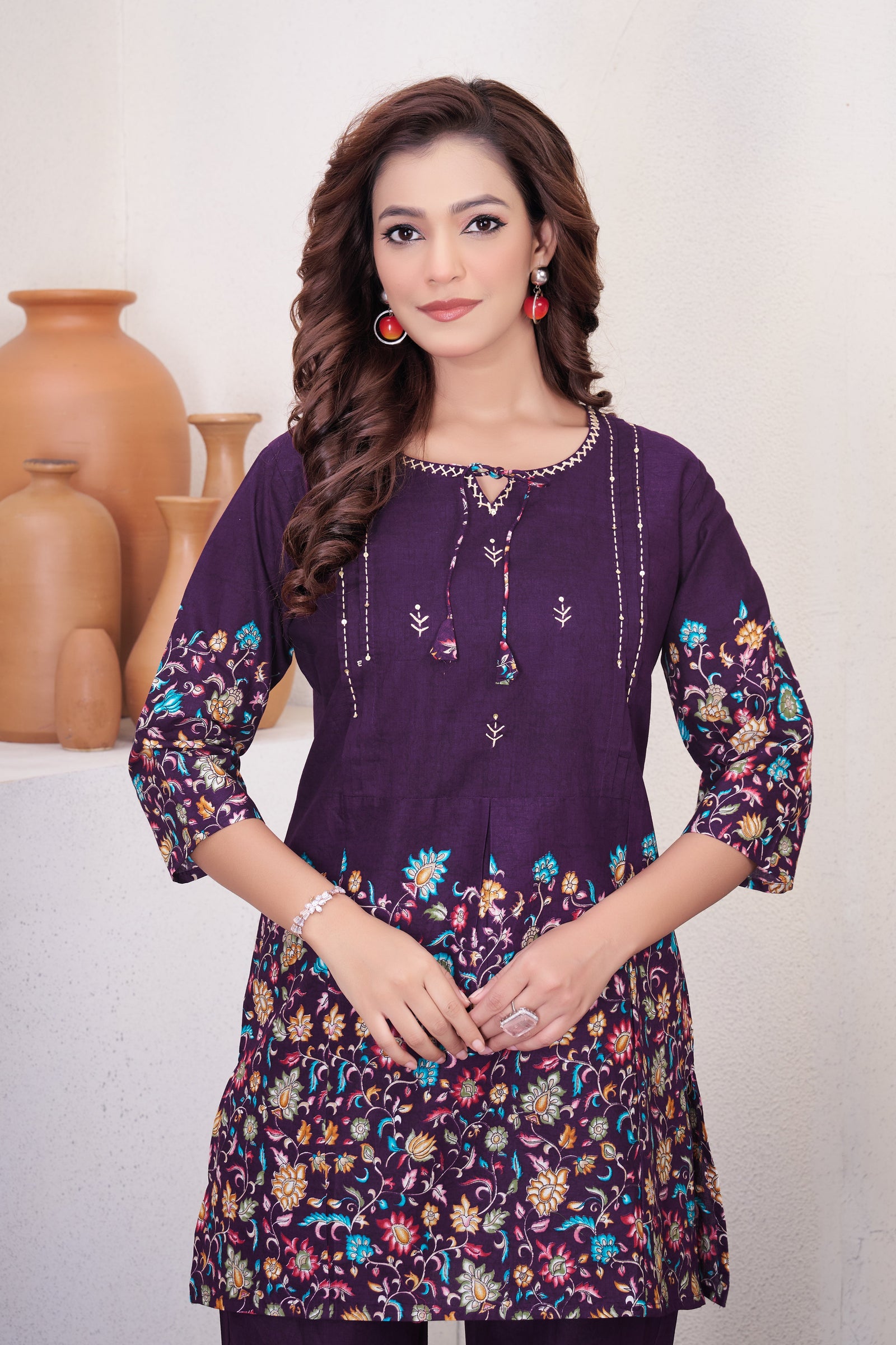 Pure Cotton Printed Co-ord Set for Women Clothsvilla