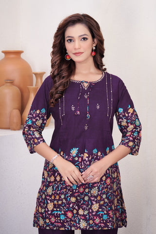 Pure Cotton Printed Co-ord Set for Women Clothsvilla