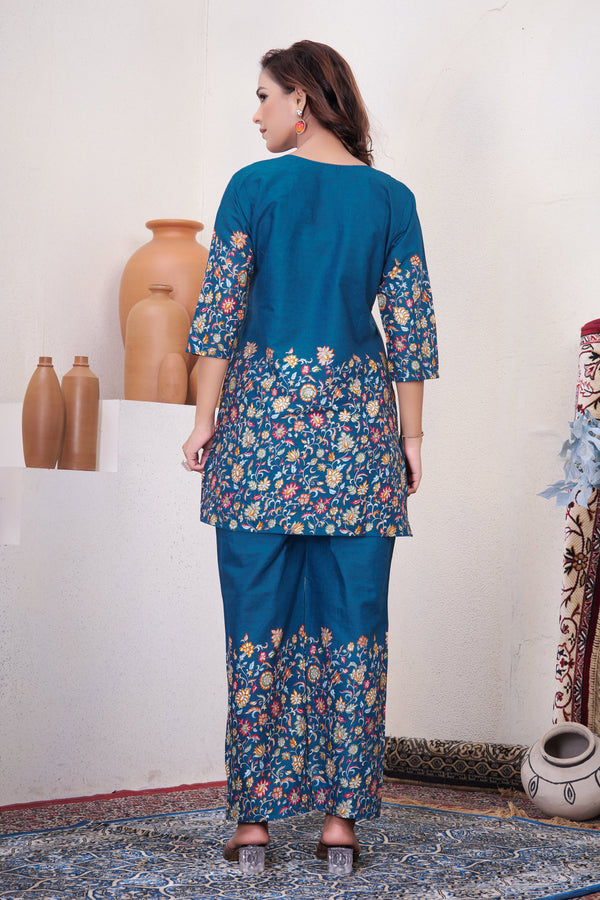Pure Cotton Printed Co-ord Set for Women Clothsvilla