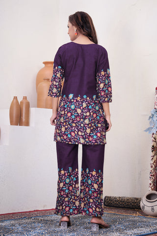 Pure Cotton Printed Co-ord Set for Women Clothsvilla