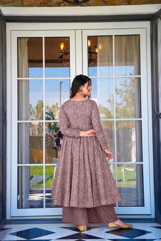 Pure Muslin Digital Print Kurti Pant Dupatta Set Clothsvilla