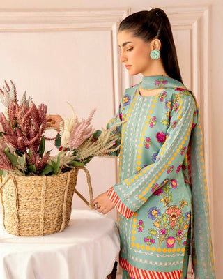 Pure Natural Crepe Digital Print Co-Ord Set with Printed Chiffon Georgette Dupatta Fully Stitched ClothsVilla