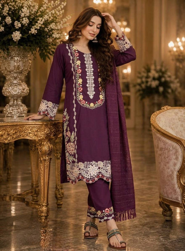 Pure Satin Rayon Kurta Pant Set ClothsVilla
