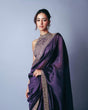 Load image into Gallery viewer, Purple Ananya Saree – A Glamorous Fusion of Elegance &amp; Modern Trend ClothsVilla