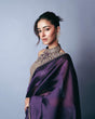 Load image into Gallery viewer, Purple Ananya Saree – A Glamorous Fusion of Elegance &amp; Modern Trend ClothsVilla