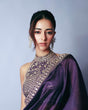 Load image into Gallery viewer, Purple Ananya Saree – A Glamorous Fusion of Elegance &amp; Modern Trend ClothsVilla