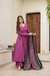 Load image into Gallery viewer, Purple Anarkali Set - Flame of Elegance Clothsvilla