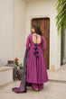 Load image into Gallery viewer, Purple Anarkali Set - Flame of Elegance Clothsvilla