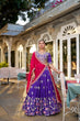 Load image into Gallery viewer, Purple Artistry Vichitra Silk Lehenga Set with Sequins &amp; Embroidery