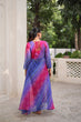 Load image into Gallery viewer, Purple Bandhani Print Faux Georgette Kurti with Kutchi Patchwork ClothsVilla