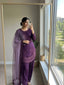 Purple Crepe Farshi Palazzo Suit ClothsVilla