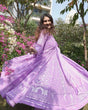 Load image into Gallery viewer, Purple Designer Faux Blooming Anarkali Suit with Heavy Sequins &amp; Thread Embroidery ClothsVilla