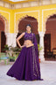 Purple Designer Fendi Sequins Lehenga Choli ClothsVilla