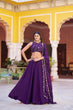 Load image into Gallery viewer, Purple Designer Fendi Sequins Lehenga Choli ClothsVilla