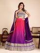 Load image into Gallery viewer, Purple Designer Georgette Lehenga ClothsVilla