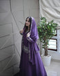 Load image into Gallery viewer, Purple Designer Party Wear Top with Lehenga &amp; Dupatta Set - Sequin Embroidery and Tassel Accents ClothsVilla