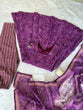 Load image into Gallery viewer, Purple Digital Printed Cotton Anarkali Suit Set with Dupatta &amp; Bottom – Fully Stitched ClothsVilla