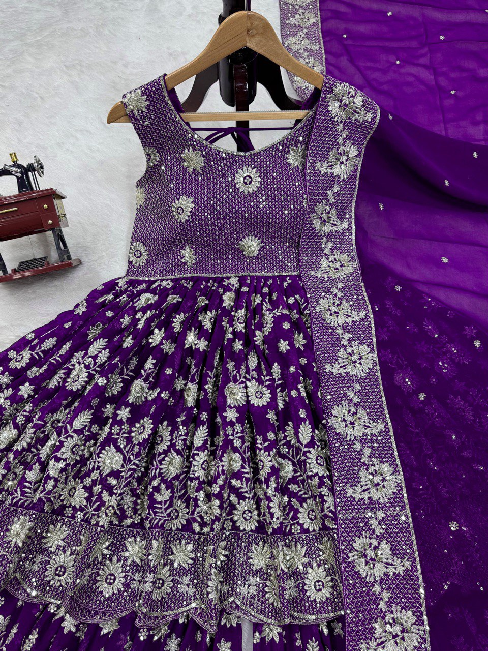 Purple Eid Special Elegant Sharara Set ClothsVilla