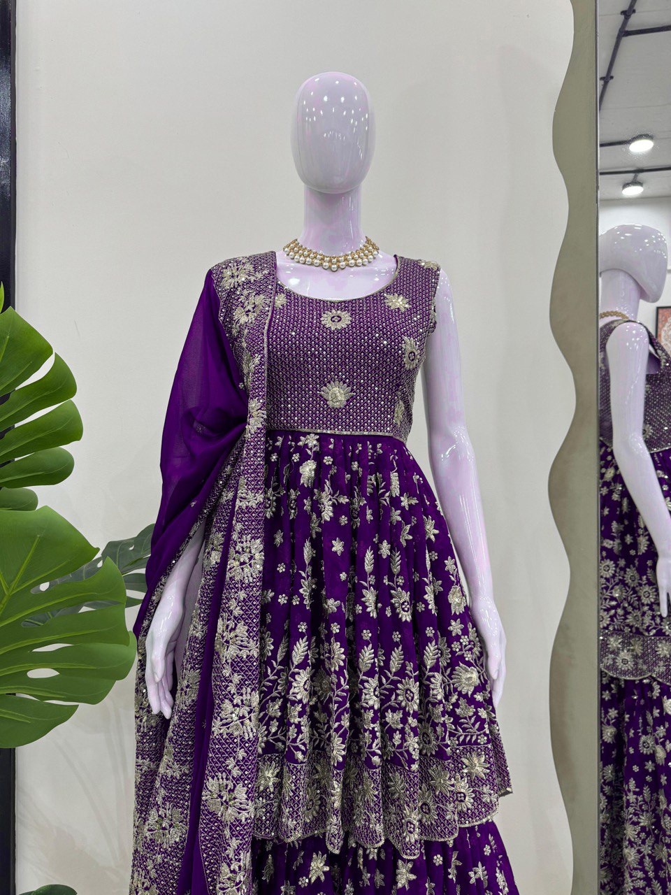 Purple Eid Special Elegant Sharara Set ClothsVilla