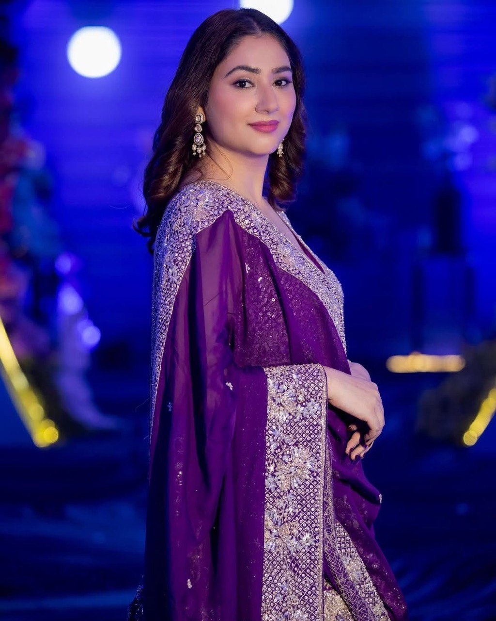 Purple Eid Special Elegant Sharara Set ClothsVilla