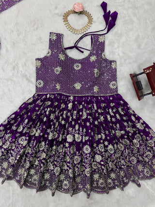 Purple Eid Special Elegant Sharara Set ClothsVilla