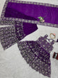 Load image into Gallery viewer, Purple Eid Special Elegant Sharara Set ClothsVilla