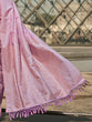 Load image into Gallery viewer, Purple Elegant Banarasi Silk Blend Woven Saree with Tassel Detailing ClothsVilla