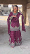 Load image into Gallery viewer, Purple Elegant Chinon Silk 3-Piece Suit Set with Sequin Embroidery &amp; Lace Border Dupatta ClothsVilla