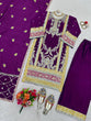 Load image into Gallery viewer, Purple Elegant Chinon Silk Plazo Set with Thread, Sequin &amp; Coding Dori Work ClothsVilla