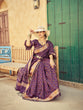 Load image into Gallery viewer, Purple Elegant Cotton Blend Saree Daily Wear ClothsVilla