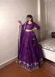 Load image into Gallery viewer, Purple Elegant Designer Lehenga-Choli Set with Embroidery &amp; Sequence Work ClothsVilla