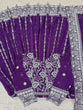 Load image into Gallery viewer, Purple Elegant Faux Georgette Thread &amp; Sequin Embellished Suit Set with Rivet Moti Detailing ClothsVilla