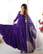 Load image into Gallery viewer, Purple Elegant Festive Pure Romansilk Chanderi Anarkali Suit with Banarasi Dupatta Clothsvilla