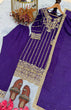 Load image into Gallery viewer, Purple Elegant Heavy Chinon Silk Embroidered Palazzo Set with Rivet Moti &amp; 5mm Sequin Work – Fully Stitched with Dupatta ClothsVilla