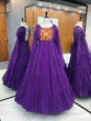 Load image into Gallery viewer, Purple Elegant Heavy Fox Georgette Laheriya Anarkali Gown with Gamthi Work ClothsVilla